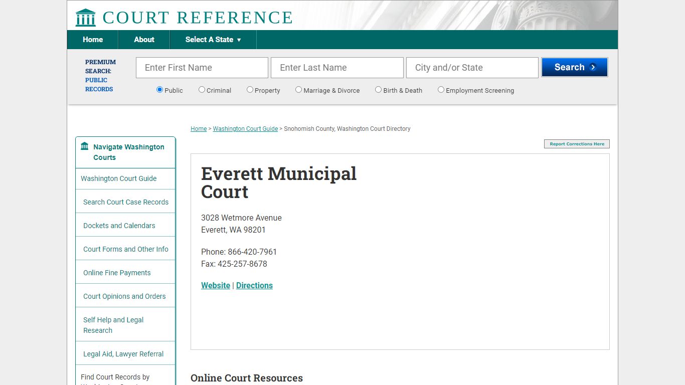 Everett Municipal Court - Courtreference.com