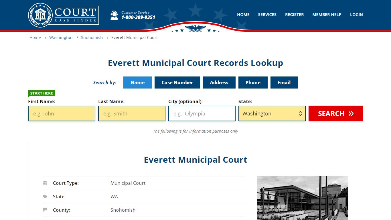 Everett Municipal Court Records Lookup - CourtCaseFinder.com